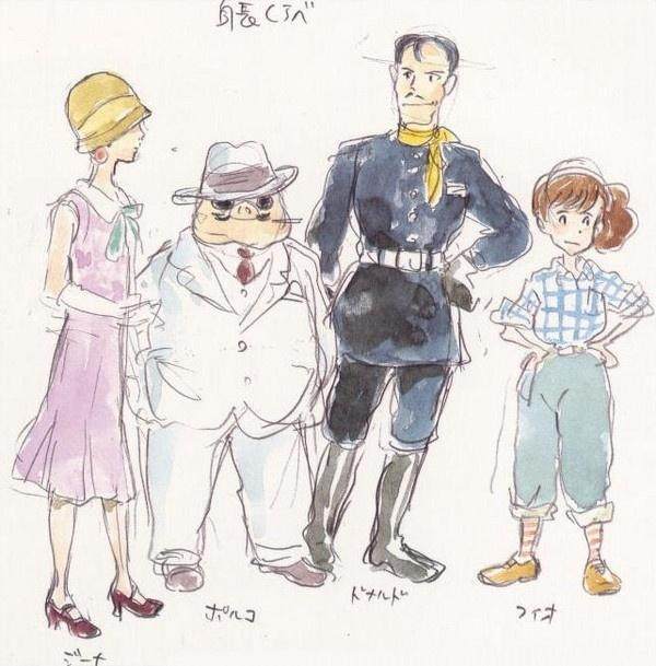 《红猪》正式版(1992) 草图 《红猪》成年后翻看次数也不少,我特别