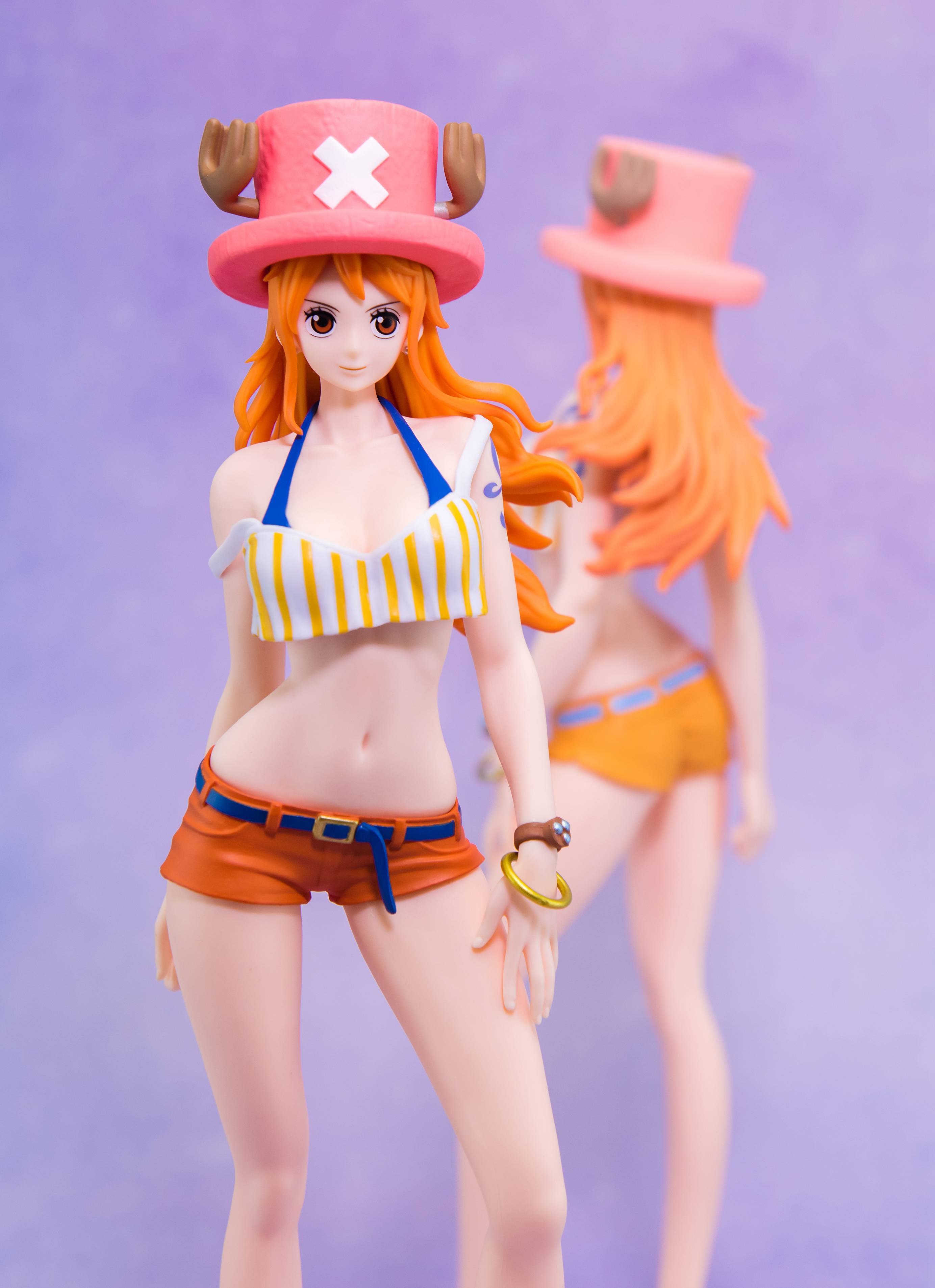 马甲秒变比基尼,娜美cos乔巴装 banpresto 眼镜厂 甜美海盗 娜美