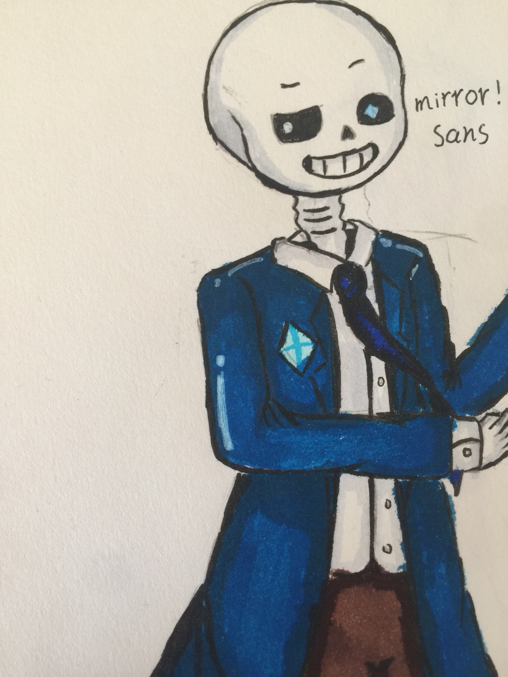 自己的脑洞人物:mirror!sans