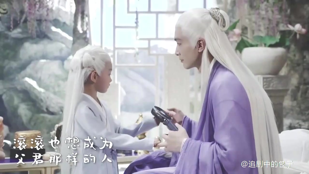 白滚滚的真身是一只银色狐狸