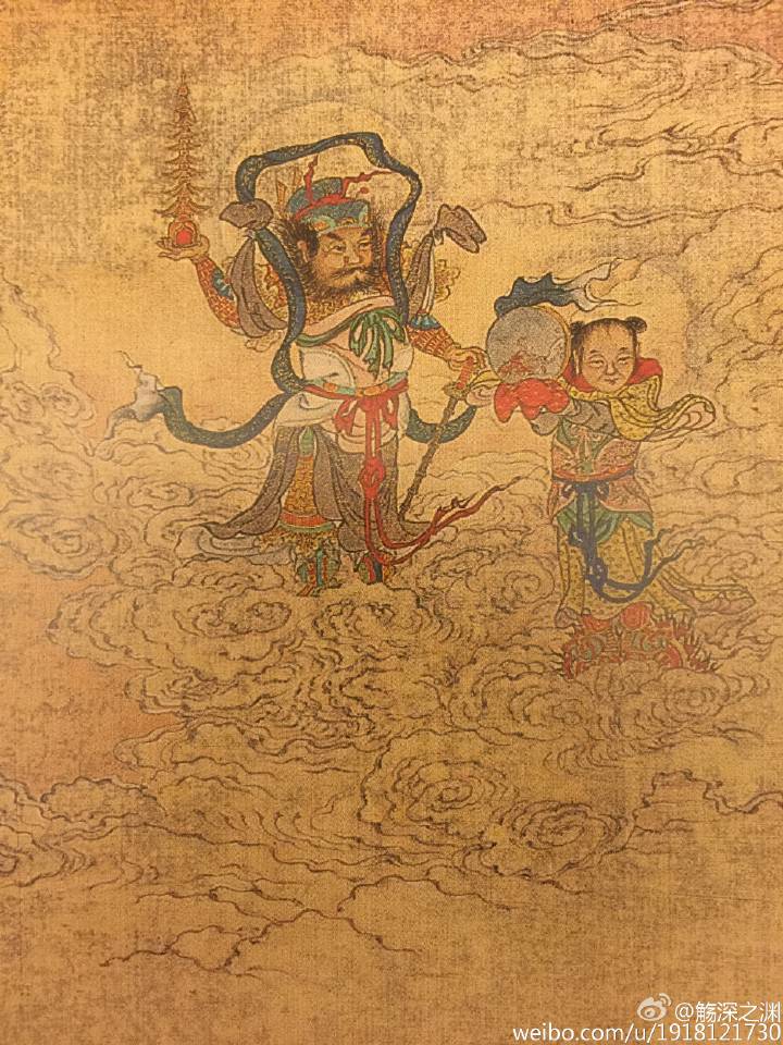 扎冲天鬏,穿肚兜,打赤脚,我永远喜欢哪吒