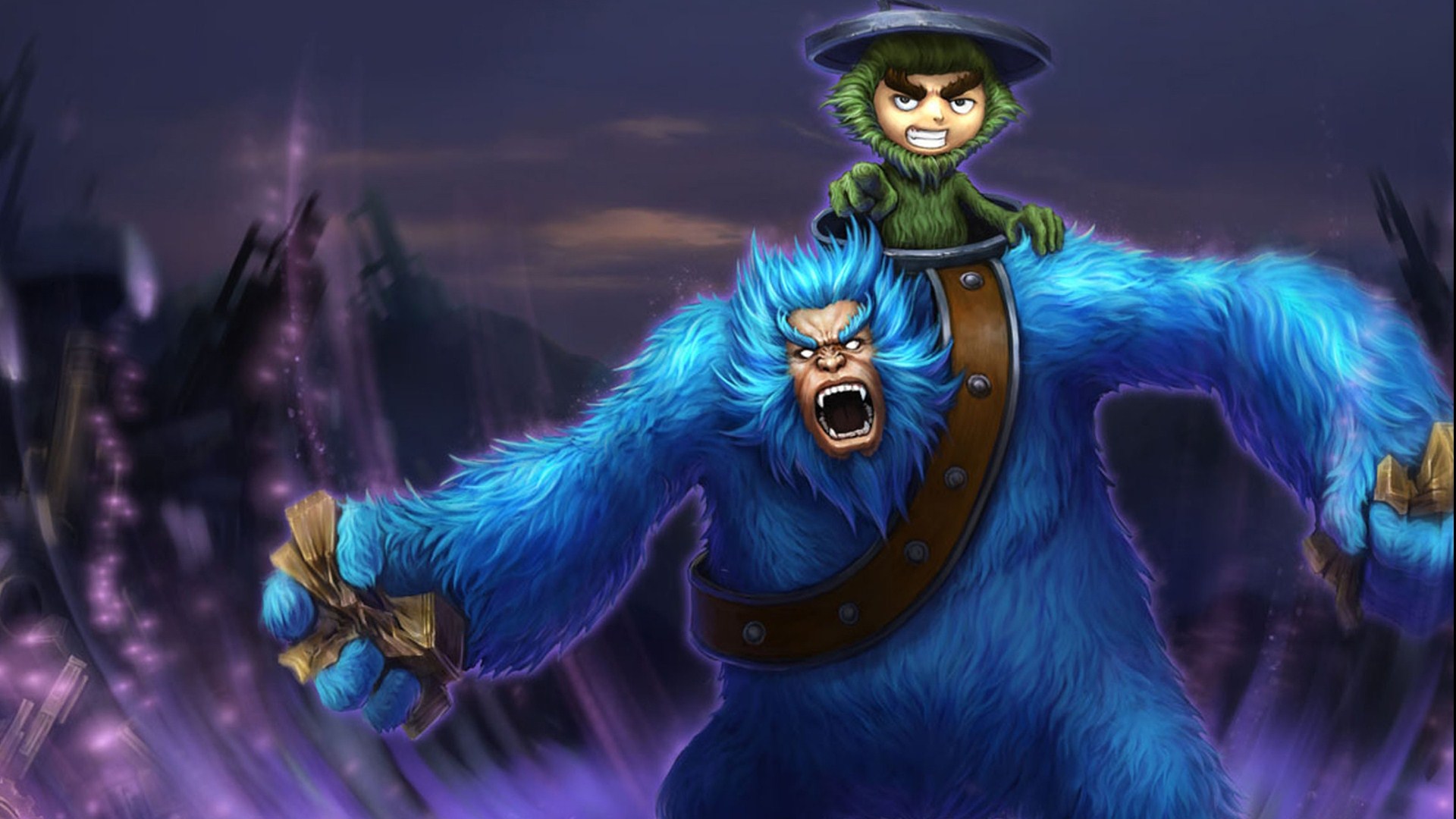 英雄联盟 壁纸 【第40期-雪原双子(雪人)、奥拉夫】无水印自取