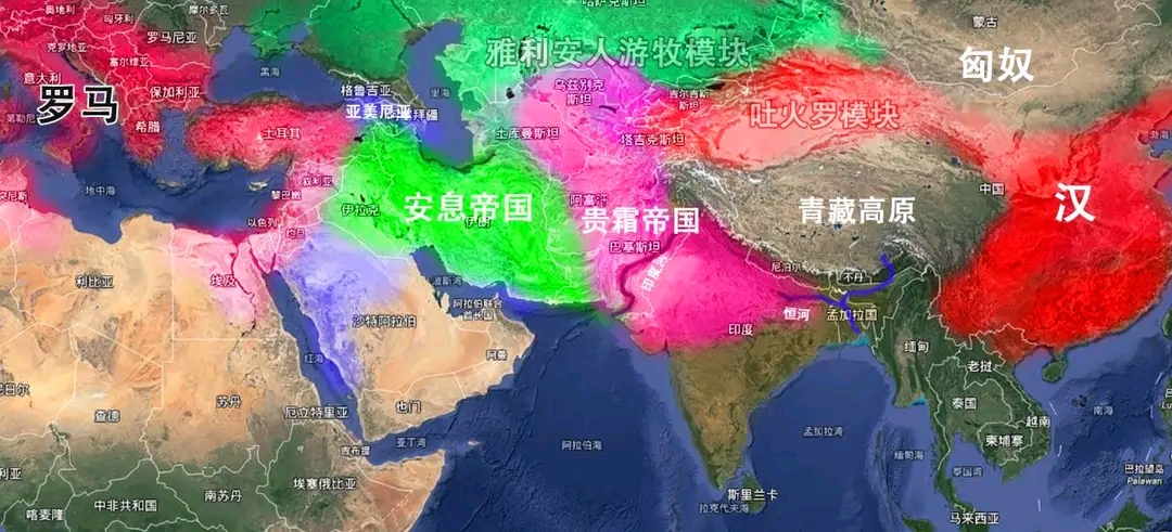 大月氏人成为最成功的侵入者,他们在北印度建立了强大的贵霜帝国.