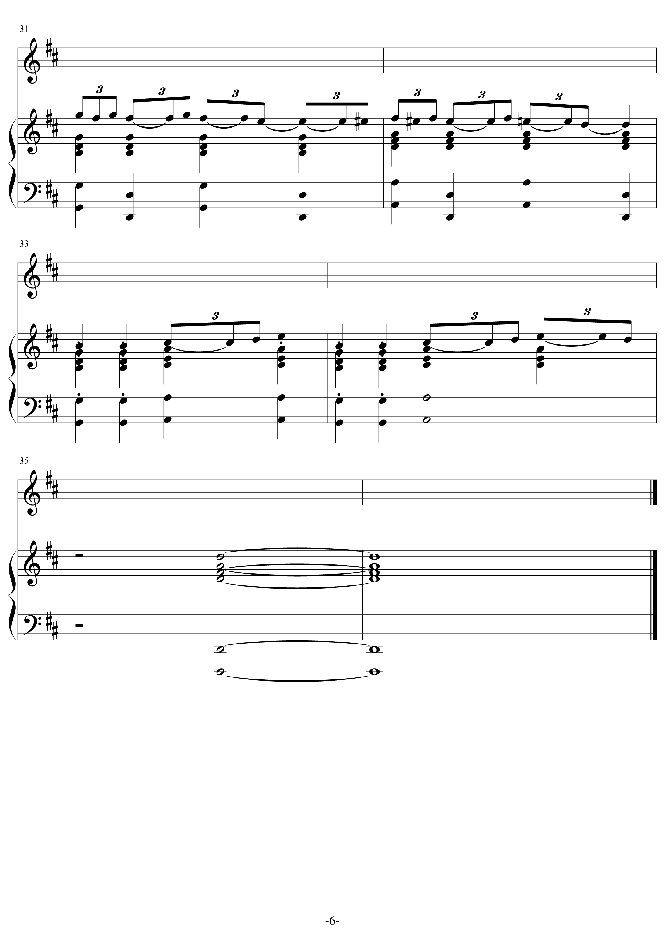 哆啦a梦部分歌曲五线谱
