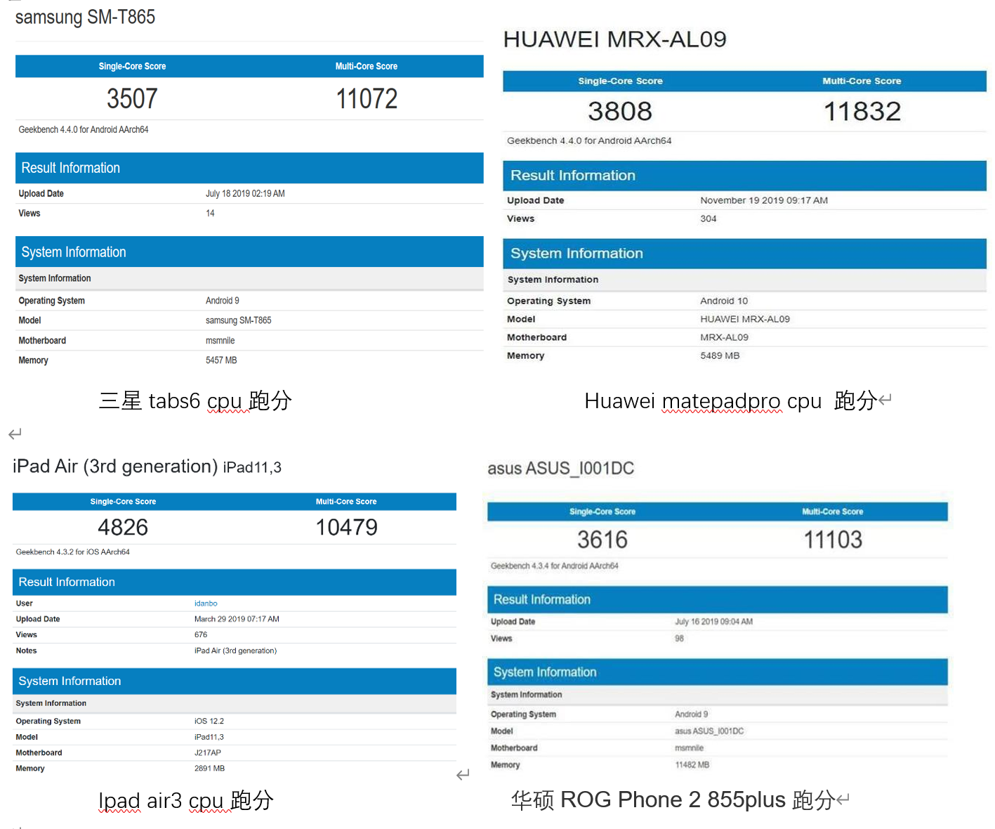 买平板ipadair3matepadprosangsumtabs6到底选哪个