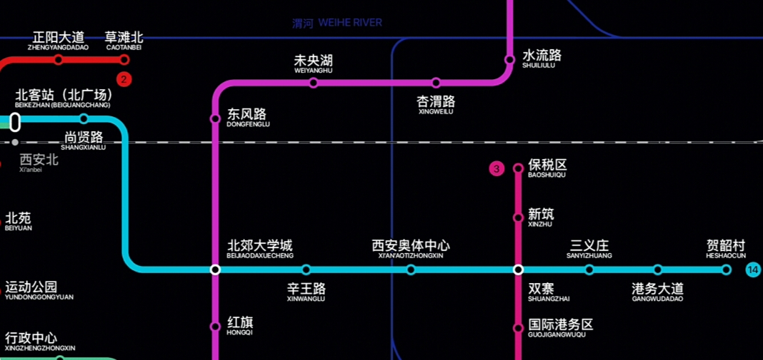 14号线一期(轨道图railmap)