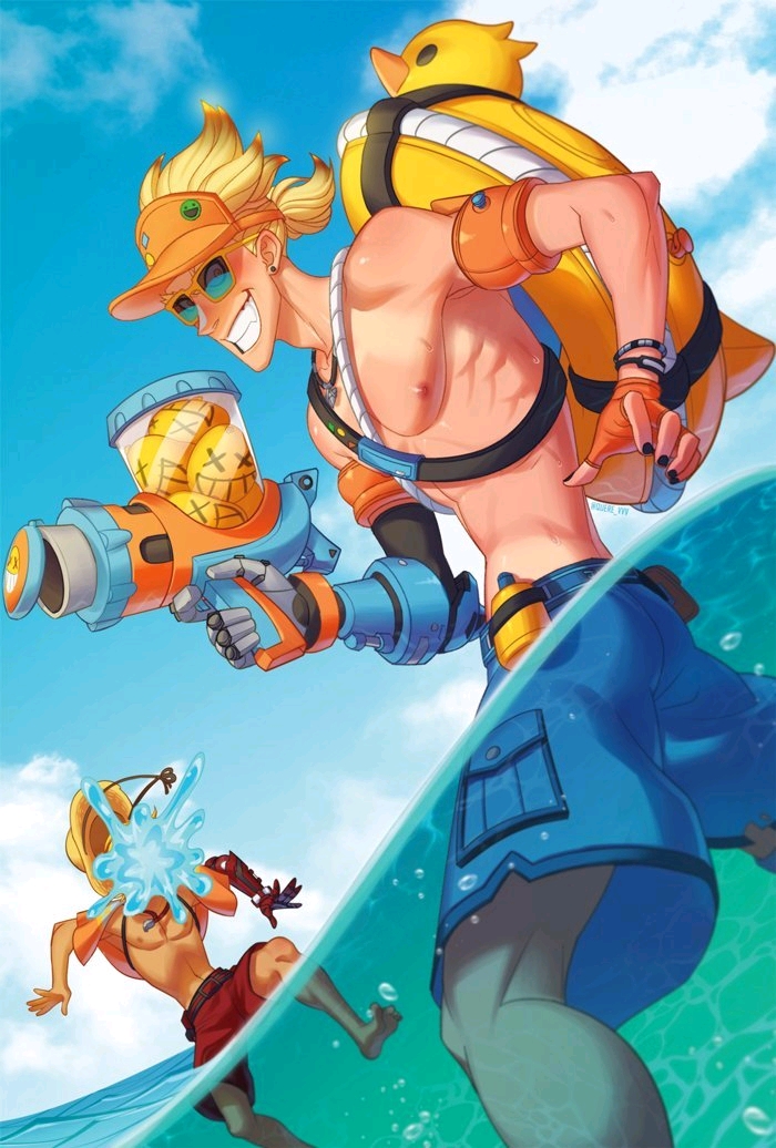 守望先锋同人图精选:夏日狂鼠