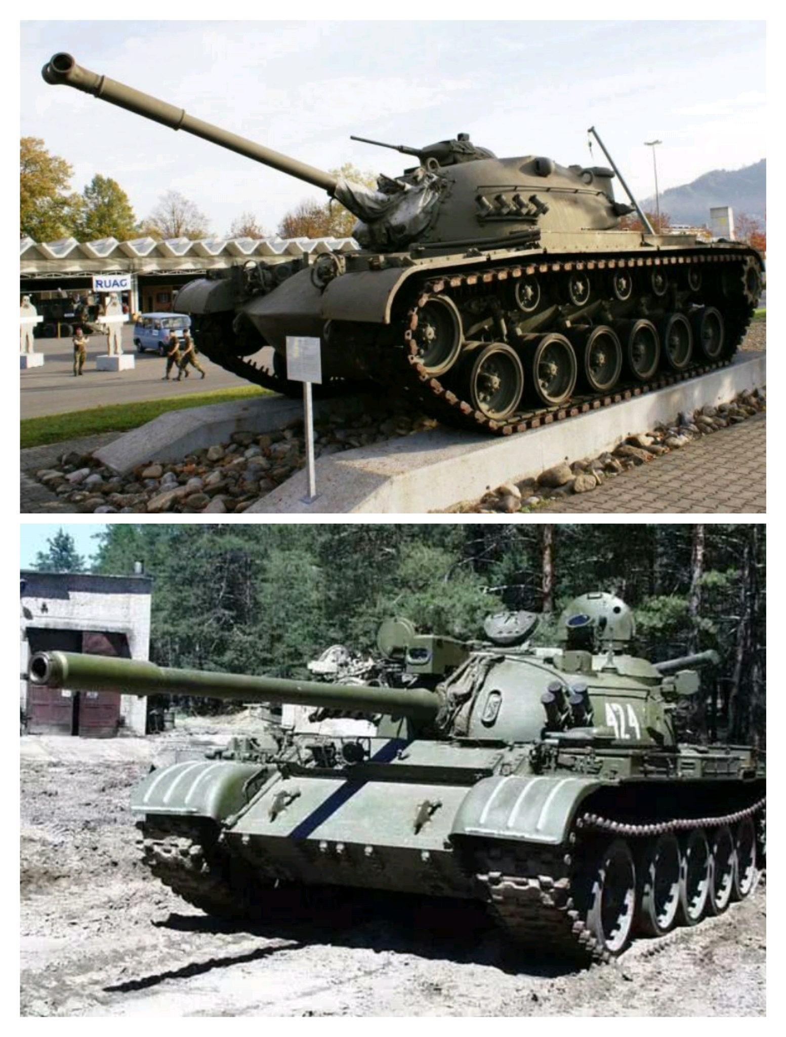 t54/55vsm48 谁是第一代最强主战坦克