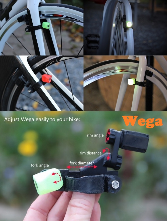 磁性微灯:非接触式发电机自行车灯