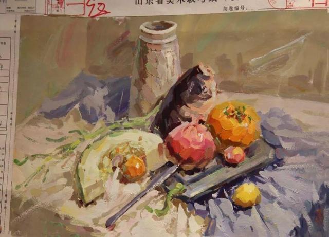 最新浙江福建河南江西山东陕西美术模拟色彩高分卷集锦