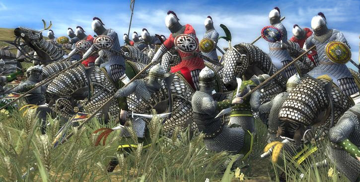 东罗马(拜占庭)超重装骑兵 中世纪步兵阵 东罗马(拜占庭)重骑兵的