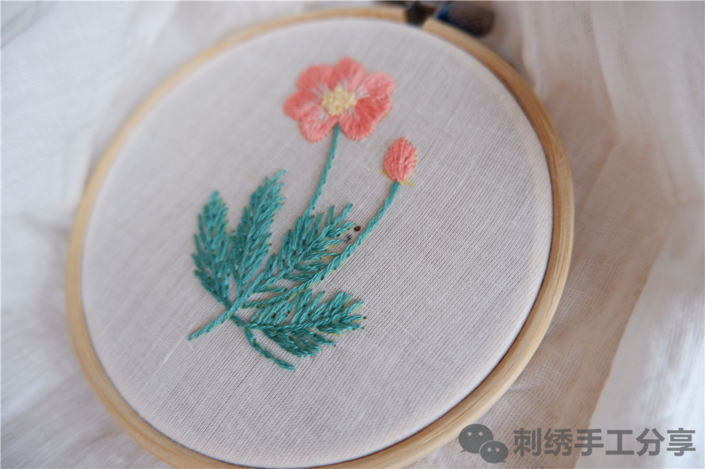 新手向刺绣练习教程,花朵小刺绣教程合集,喜欢就要动手做呀