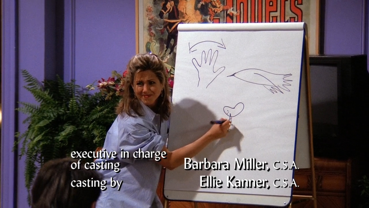 s1e18 the one with all the poker (monica sits, rachel gets up