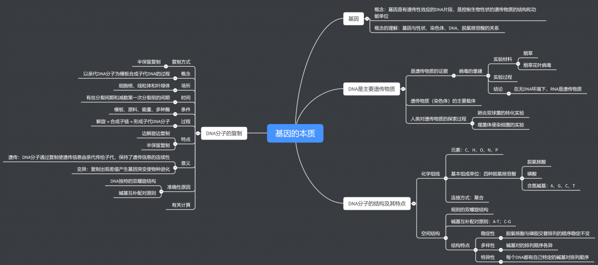 超实用高中生物思维导图!你的复习好助手