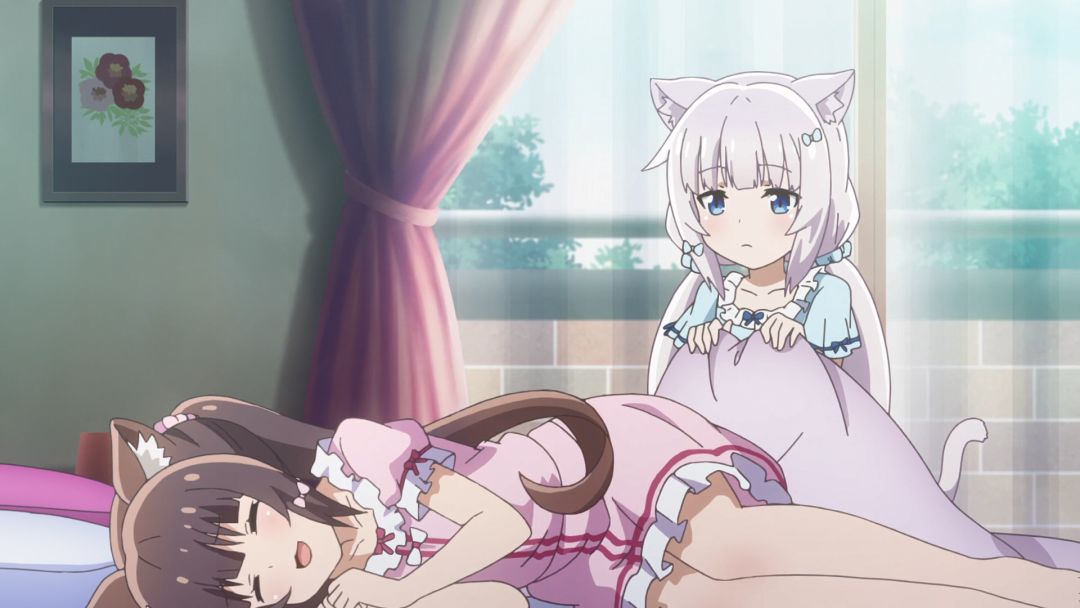 动画 动漫杂谈 新番点评:nekopara 基本设定就是猫娘在咖啡店打工,c位