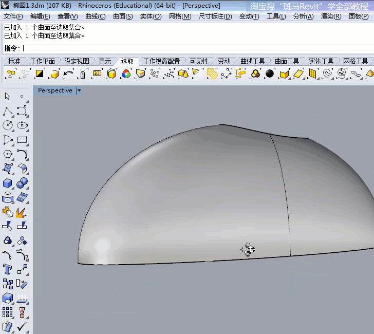 斑马rhino导入revit生成体量幕墙的方法和操作要点