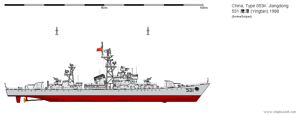 用shipbucket绘制中国海军图谱-053k护卫舰