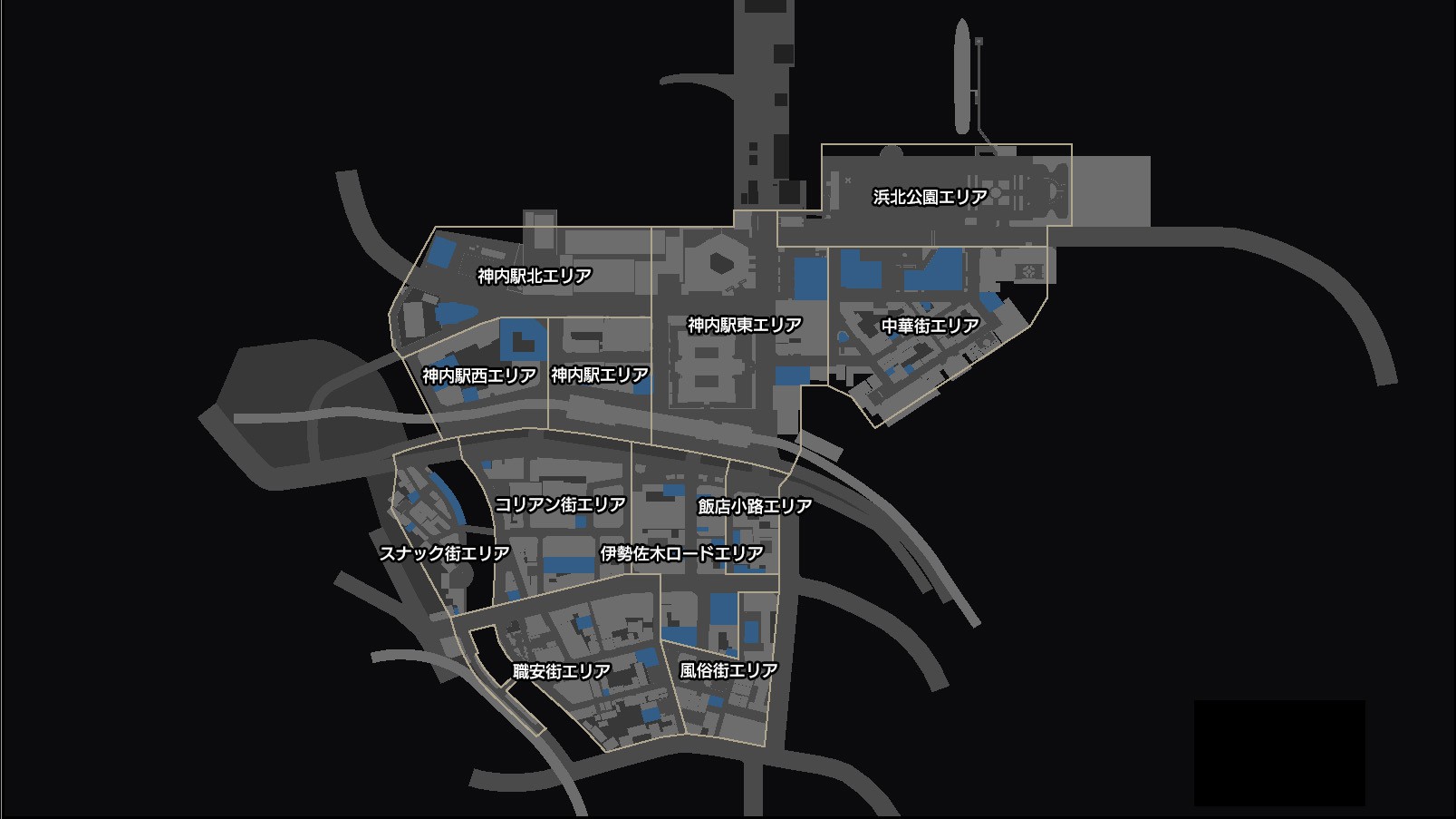 《如龙7》地图介绍 异人町9大区域!面积约为神室町的