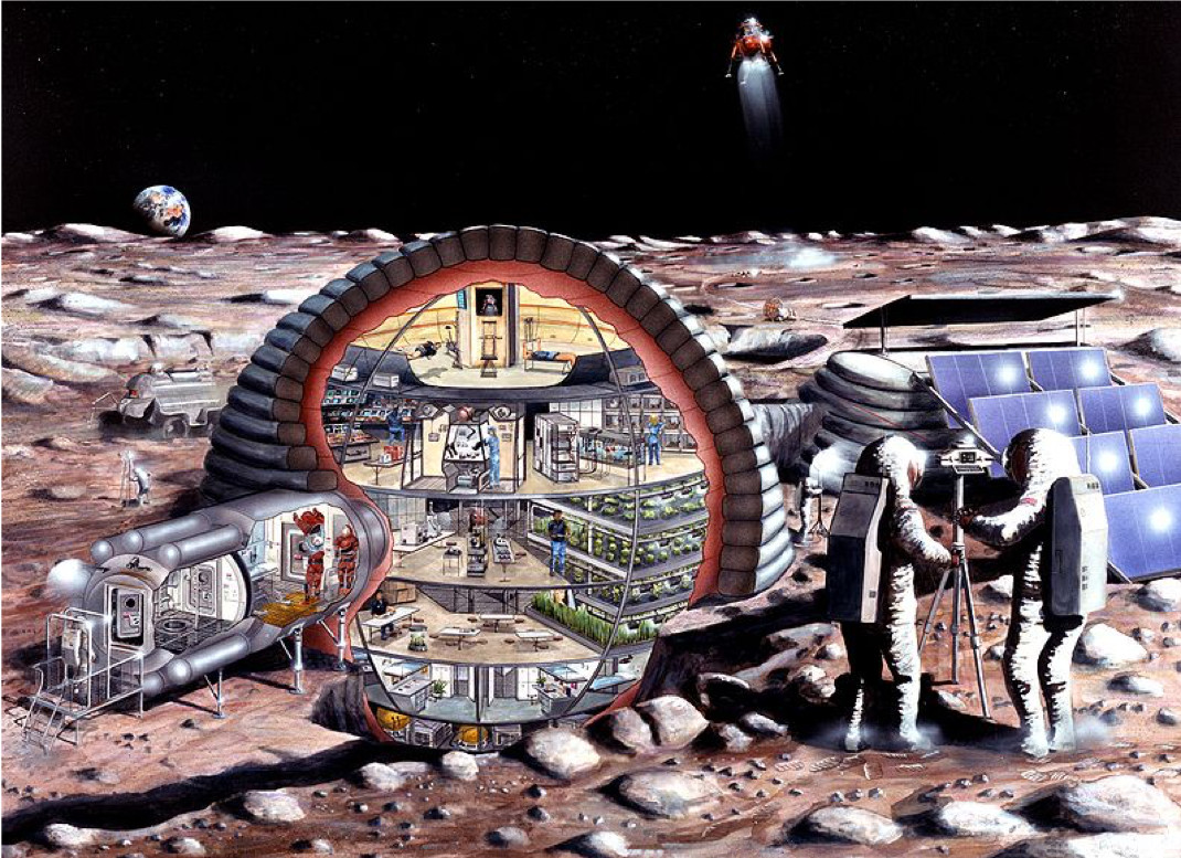 梦中的月球基地