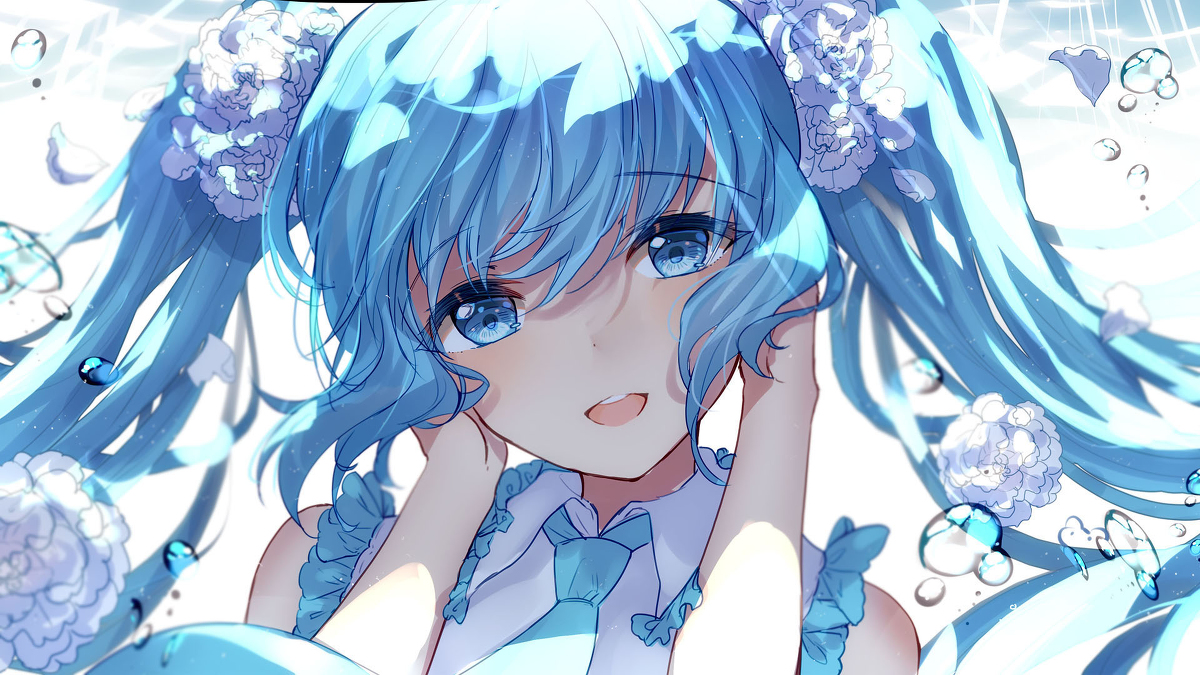 五 动漫头像壁纸 初音miku 美图 插画 精选 四月的温暖是春天的气息