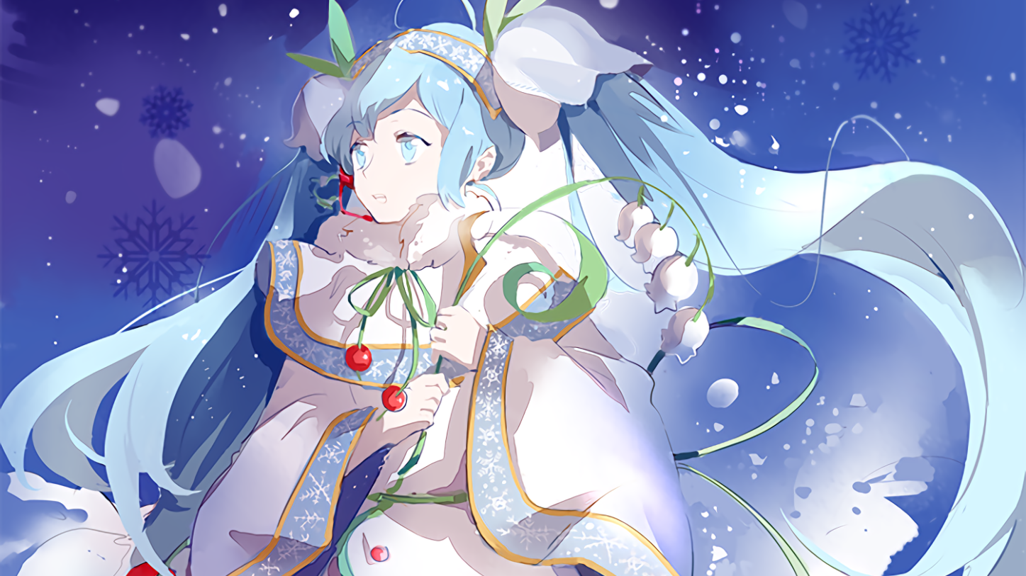 横屏裁剪冬夜不寒雪初音02