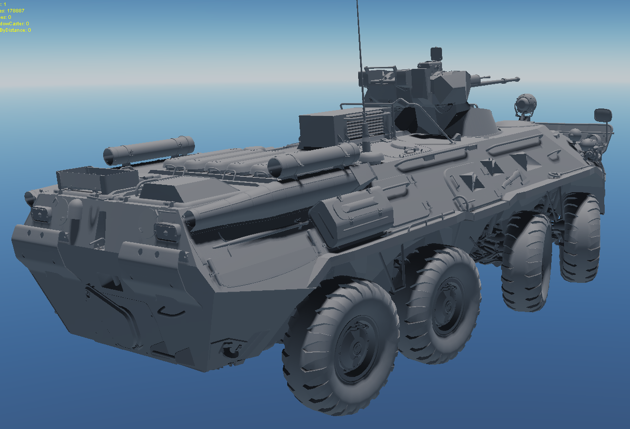 btr-82a低多边形模型