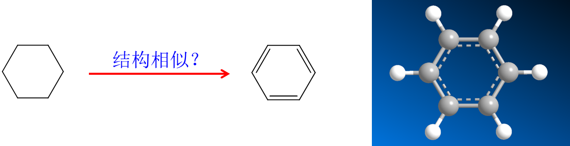 环烷烃类似于烷烃的结构特点,也属于空间立体结构