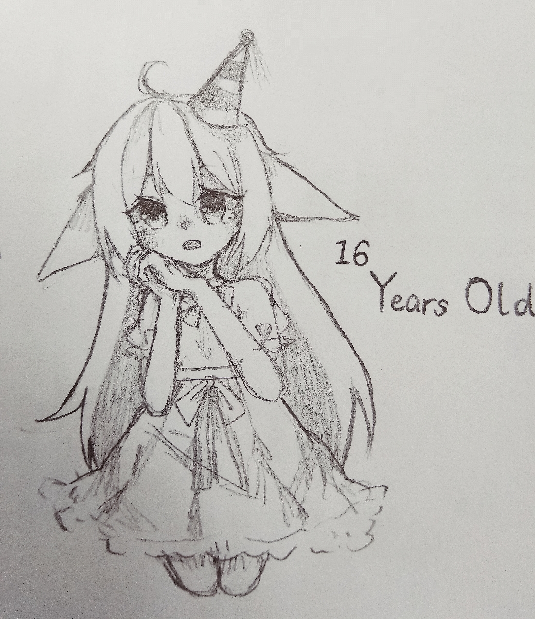 生日那天画的自设