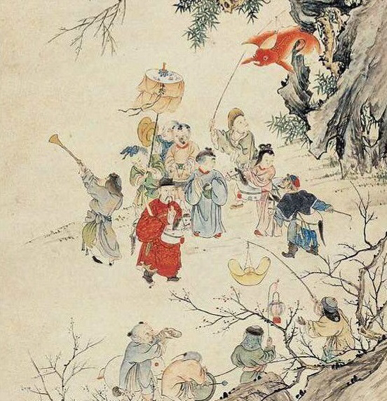 《元宵婴戏图》局部