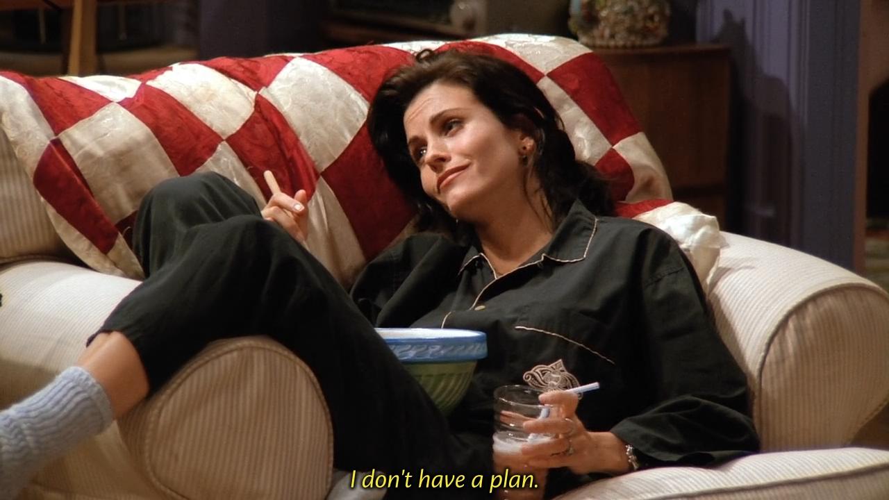 rachel: (miserably) no, no, that's not what we ordered.