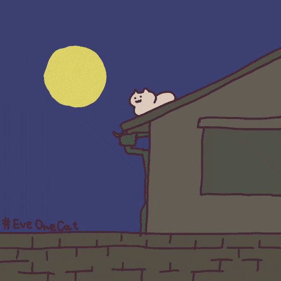 「cat and train」 「catch the moon!」 「circus!