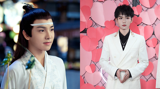 《陈情令》古装男神西装对比照10:郑繁星饰演蓝思追 可爱的思追男孩气
