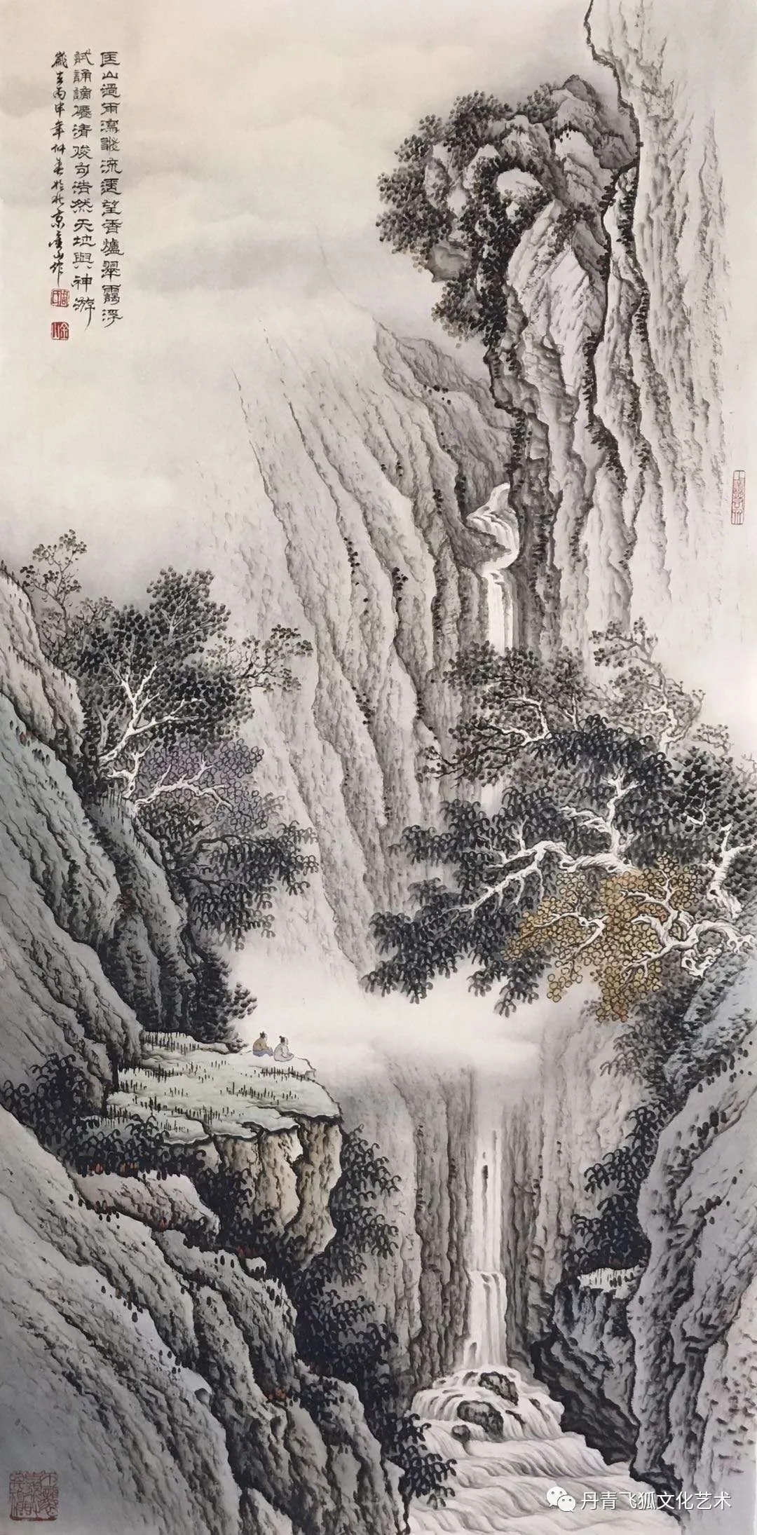 画家周金山的中国传统工笔山水画欣赏