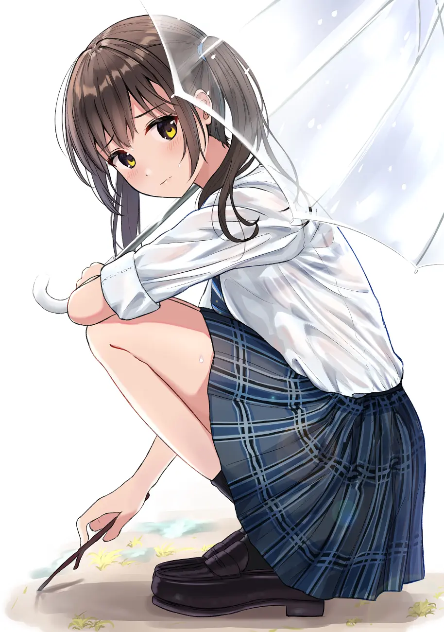 手机壁纸|二次元下雨专题 愿有人陪你淋雨,为你撑伞 by:b站盐泽 2020