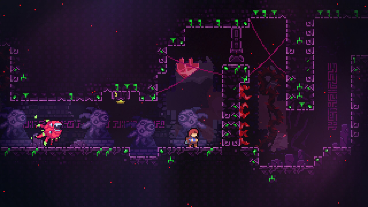 游戏 单机游戏 《celeste》(蔚蓝)站在山峦的顶端,感受强风的吹拂