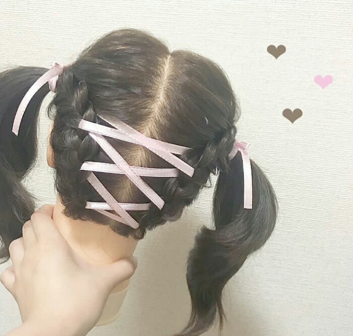 日系可爱少女感学生jk日常发型编发参考
