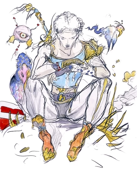 游戏 单机游戏 【ddff】人物介绍翻译(巴兹/艾克斯德斯) 天野喜孝的