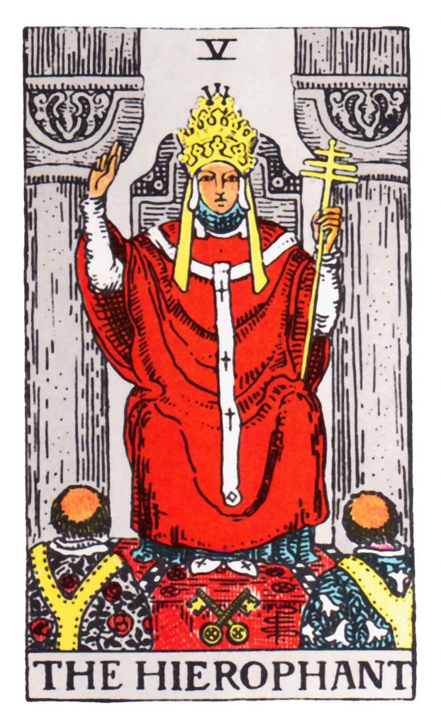 塔罗单牌解析教皇thehierophant