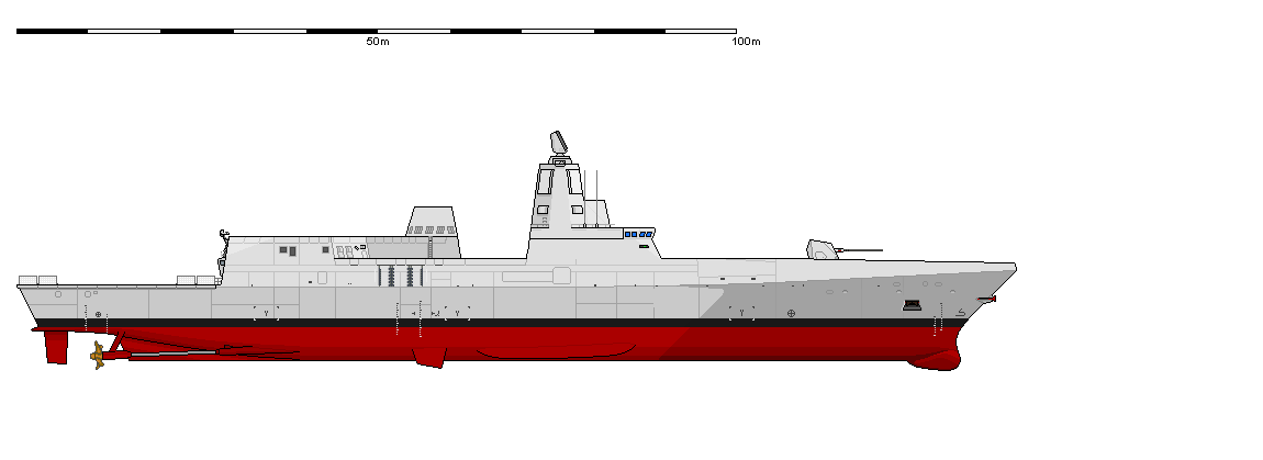 模型手办 赤龙海军2035-057通用驱逐舰 2020年作为058级核动力驱逐舰