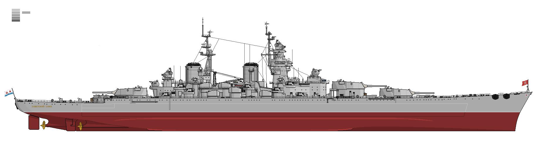 苏联号战列舰,1956状态.下次更新,我会发布1957状态.