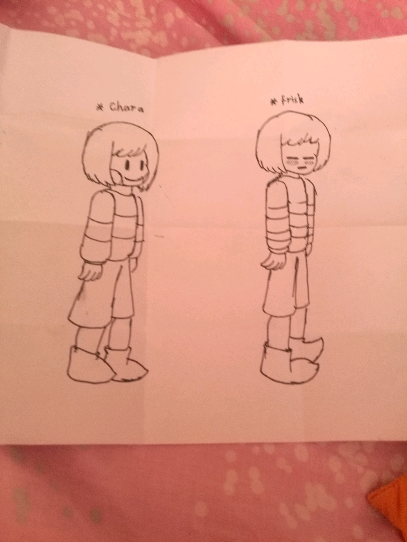 frisk&chara&sans&papyurs草图(我是男的)