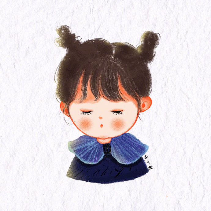 我就是胖嘟嘟 美猪猪~哈哈 圆脸好可爱啊~ 插画师 暖小爽