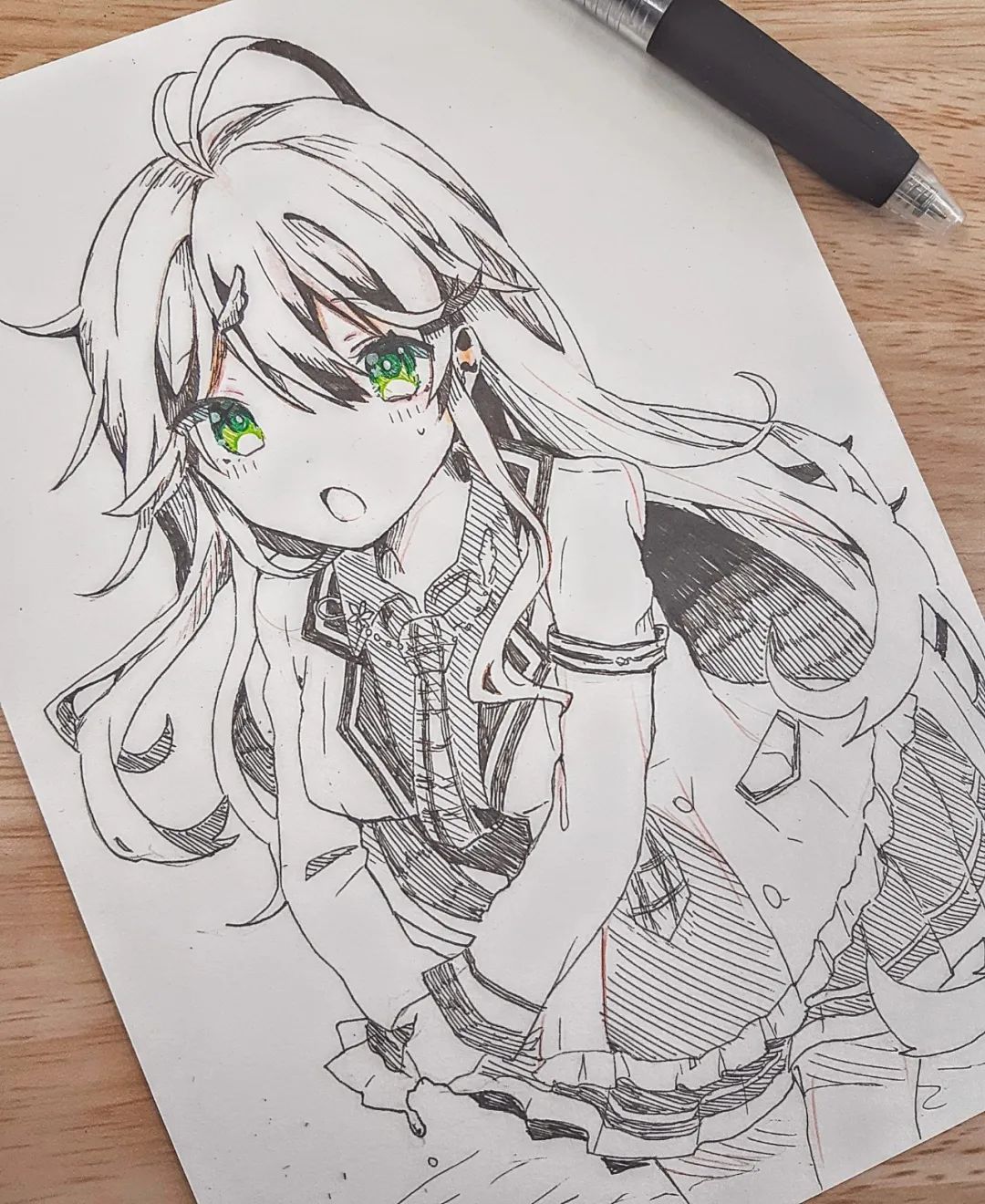 【马克笔插画】敲可爱动漫卡通二次元日系少女手绘头像,初学者新手抱
