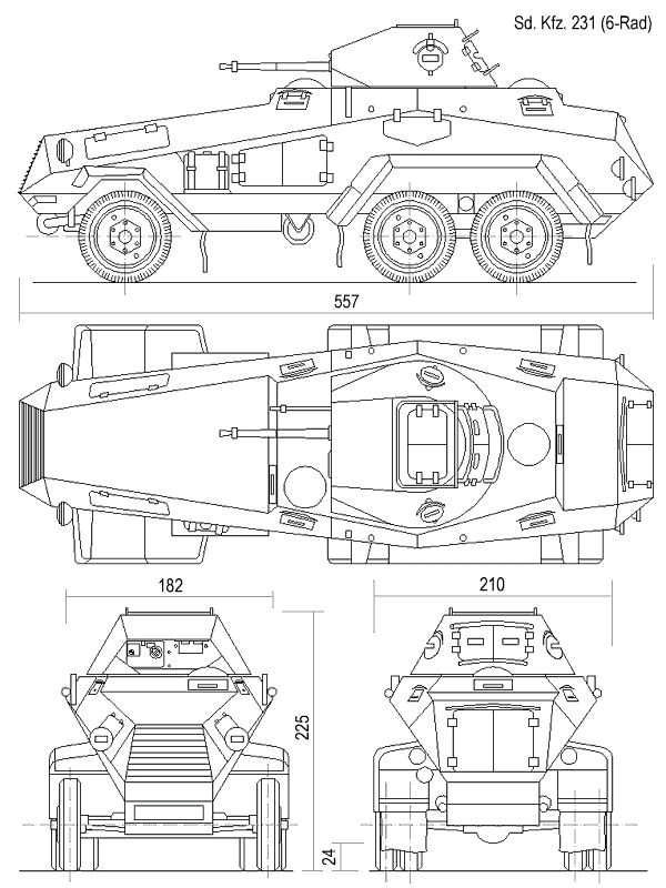 二战装甲汽车合集三德国sdkfz231装甲车