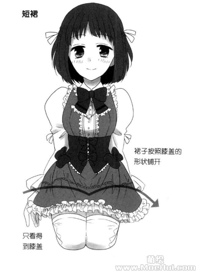 罗莉美少女的"静态"坐姿(罗莉美少女的动作和构图)