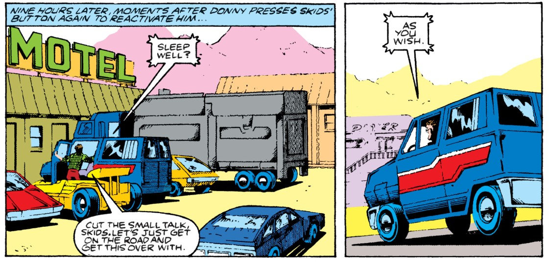 不知道是不是为了照顾玩具,汽车大师的车辆载具在漫画里也好短
