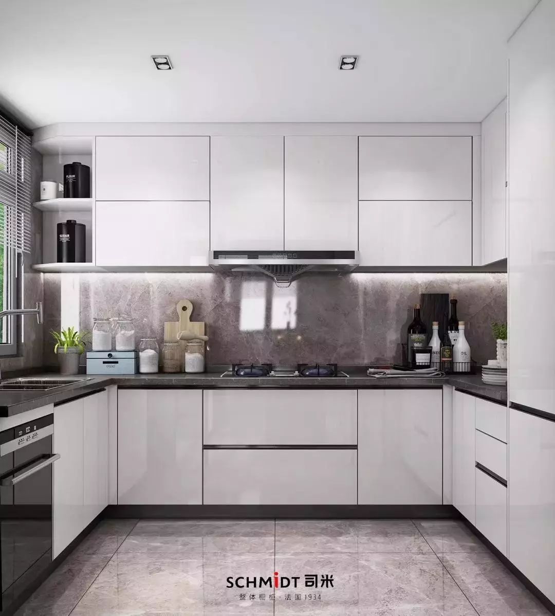 2020年最新无拉手橱柜设计,打造简洁高档厨房