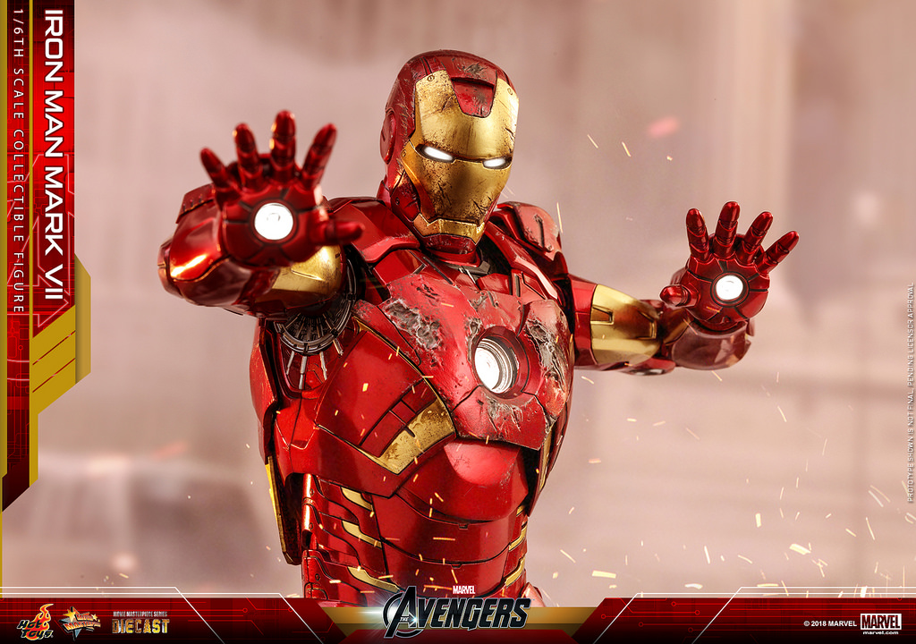 hot toys《复仇者联盟》1/6 钢铁侠 mark vii 收藏级人偶 开售公布