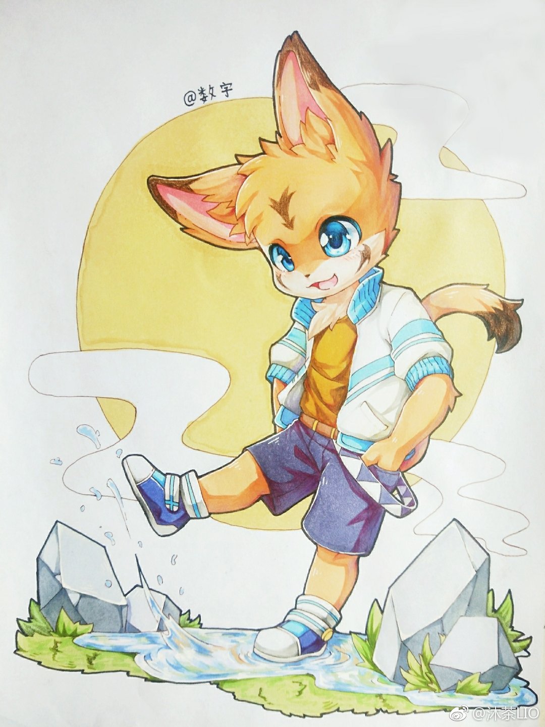 furry獣兽图v特推画师沐茶lio