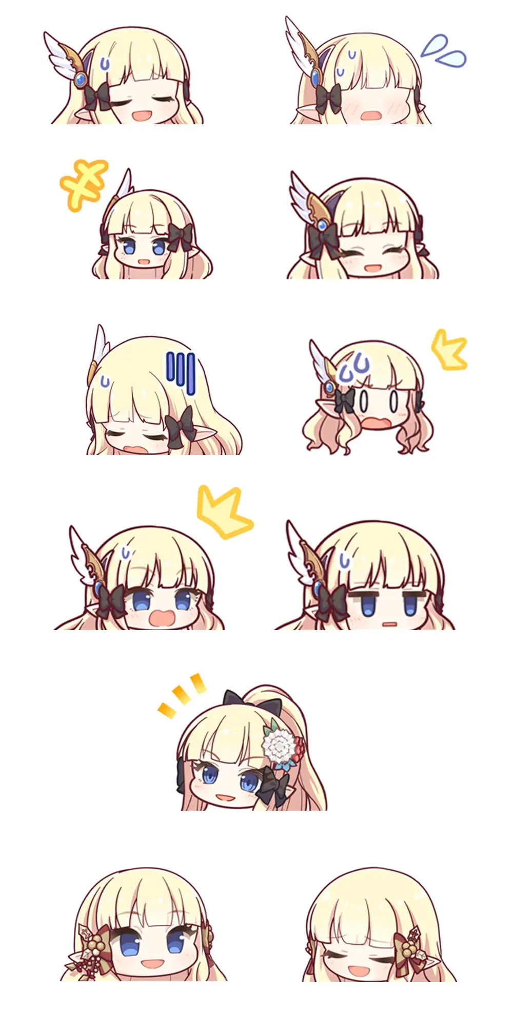 【公主连结·官方漫画】q版人物表情包